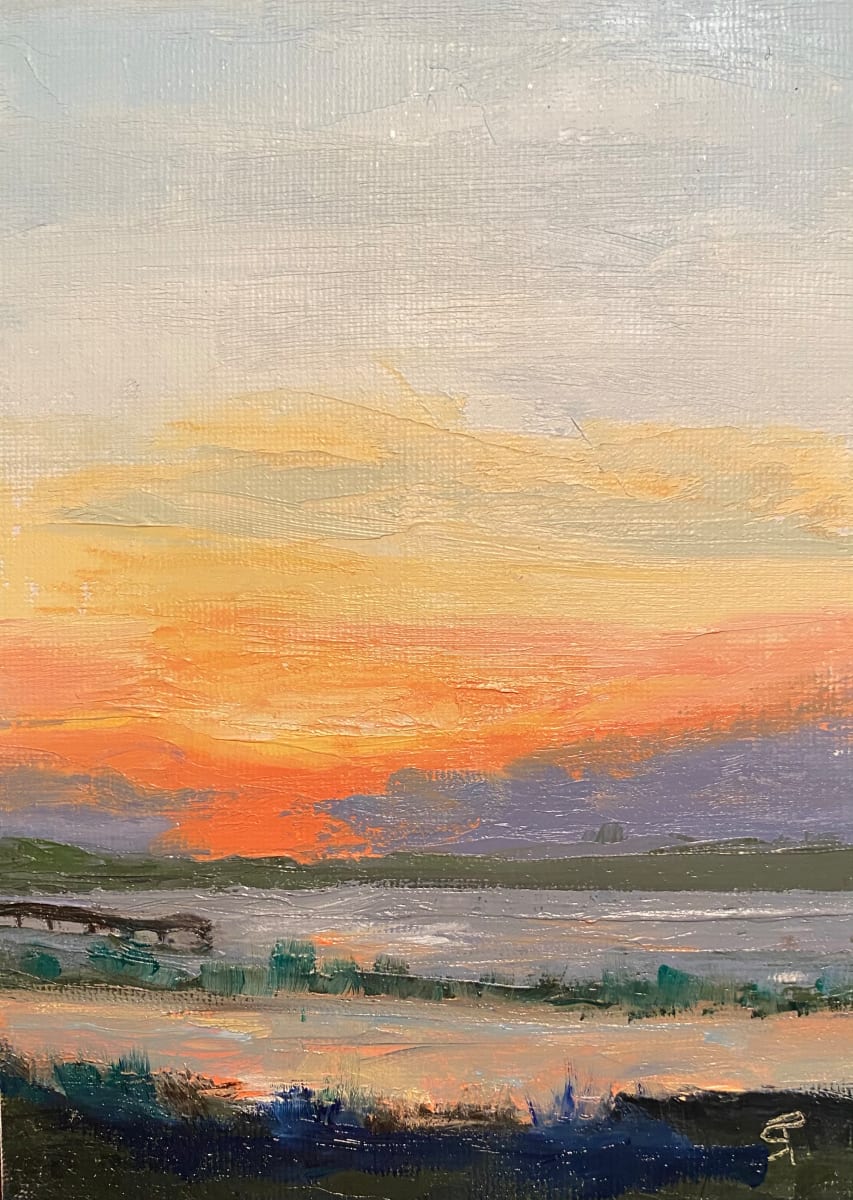 Sunset over Marsh, Image 1.