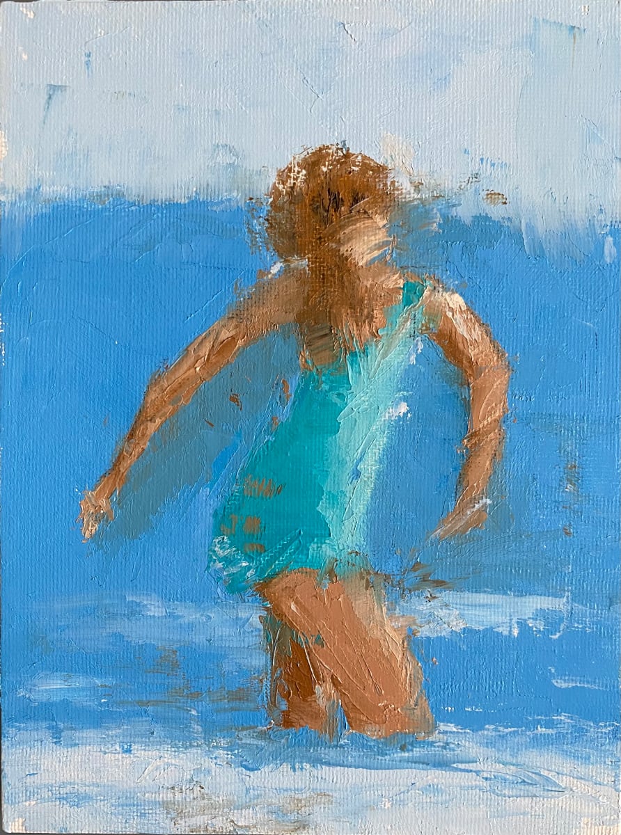 Girl in Surf by Phyllis Sharpe 