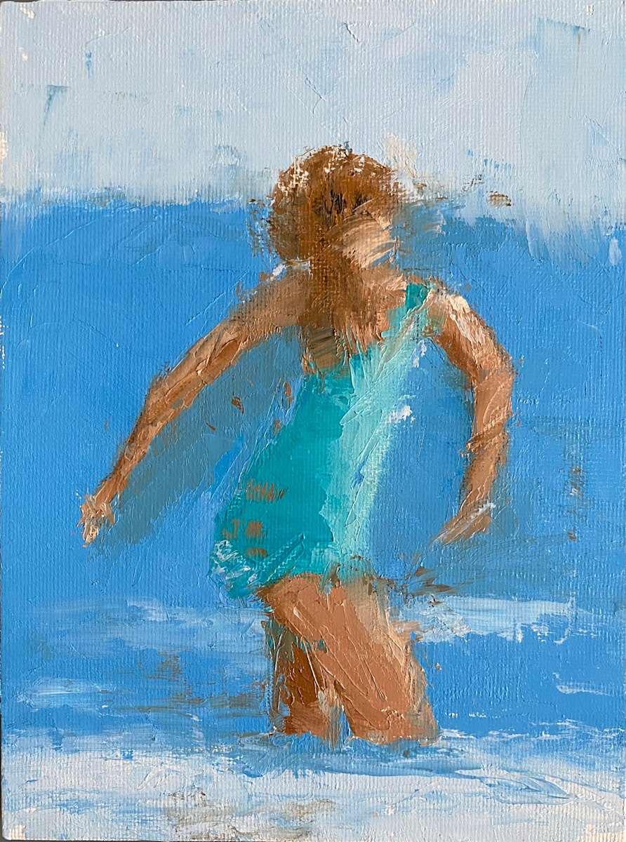 Girl in Surf by Phyllis Sharpe, Image 5.