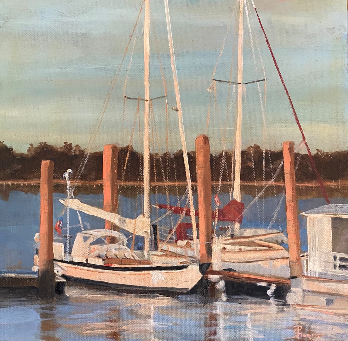 Docked for the Evening by Phyllis Sharpe 