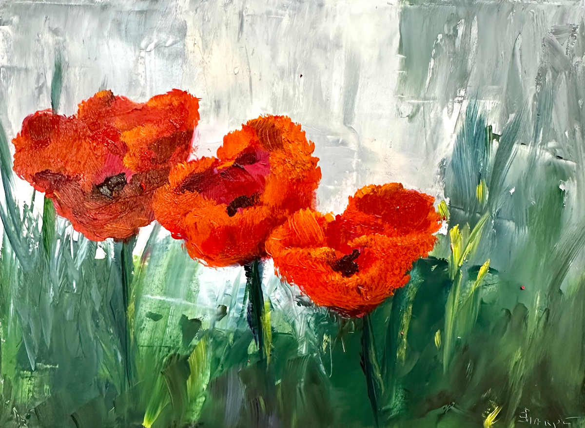 Kind Poppies by Phyllis Sharpe 