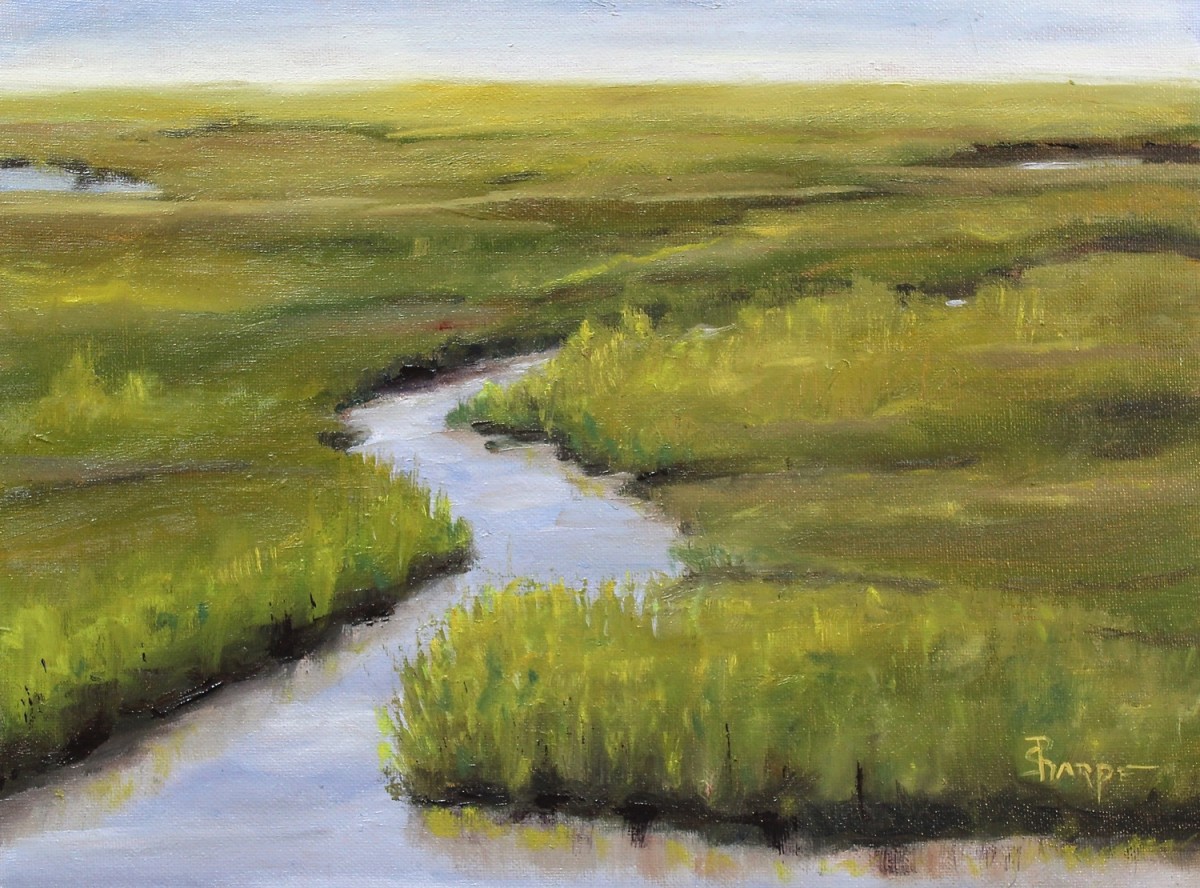 Marsh at Topsail by Phyllis Sharpe 