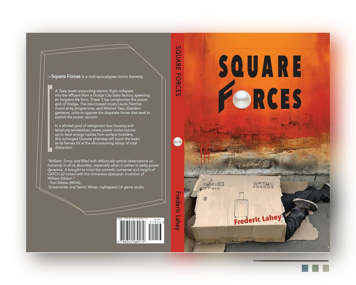 Book Cover: Square Forces, Oneiric Books by Ema Lahey, Image 1.