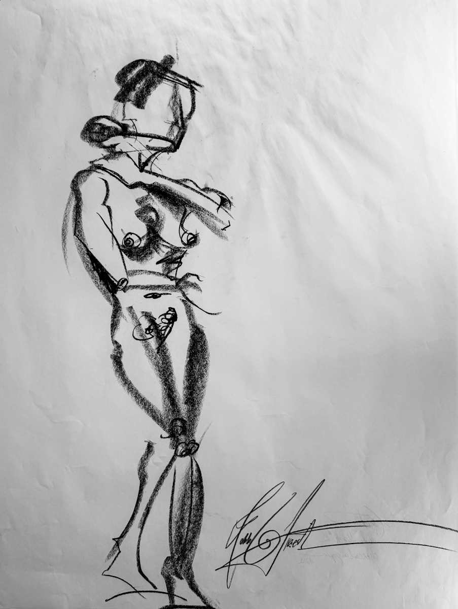 Nude Sketch No.12 by Robbi Firestone 