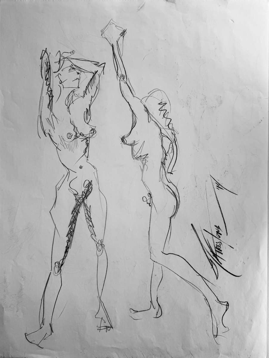 Nude Sketch No.13 by Robbi Firestone 