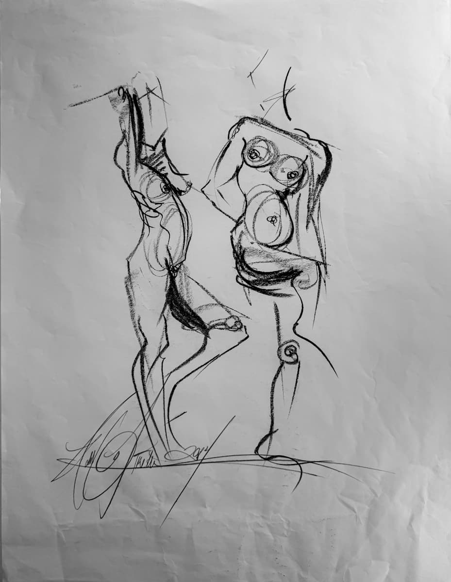 Nude Sketch No.15 by Robbi Firestone 