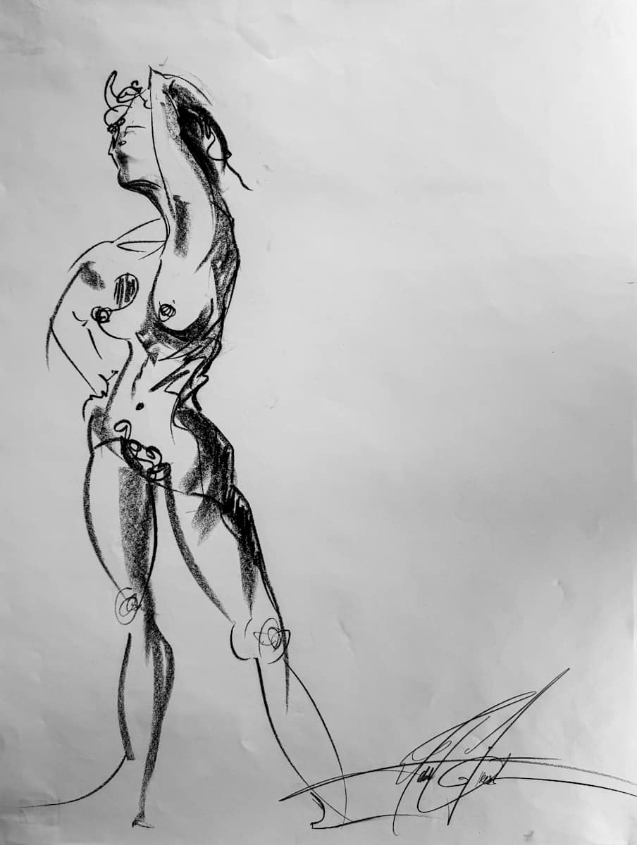 Nude Sketch No.16 by Robbi Firestone 