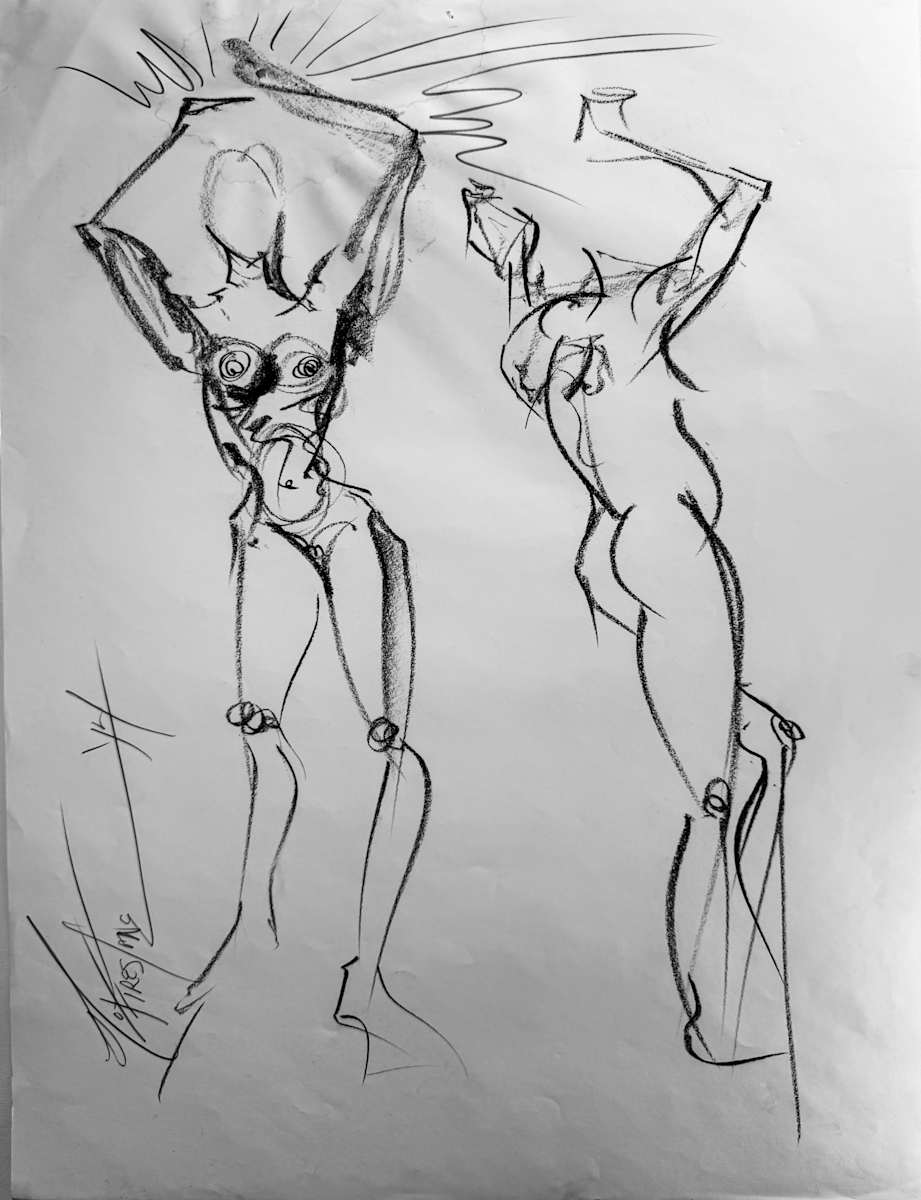 Nude Sketch No.17 by Robbi Firestone 