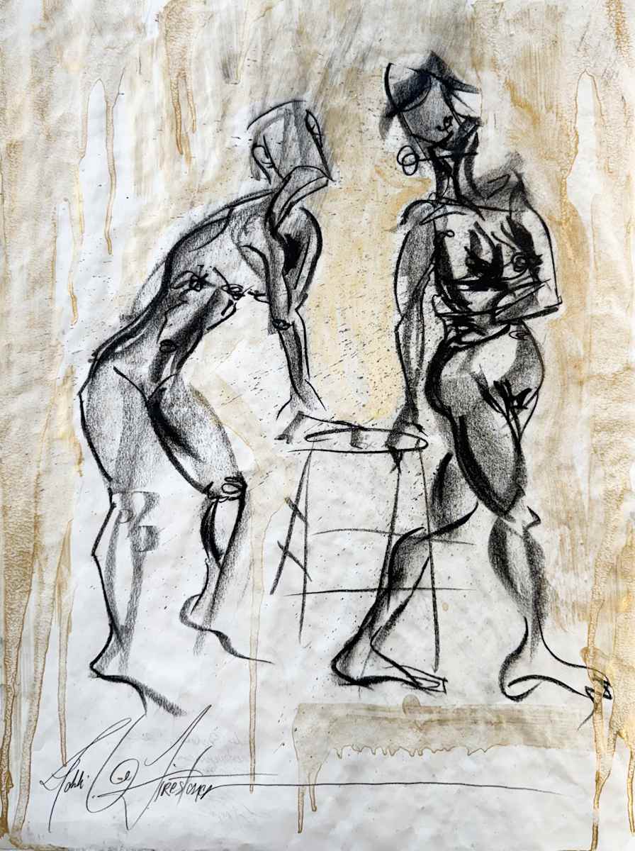 Nude Sketch No.10 by Robbi Firestone 