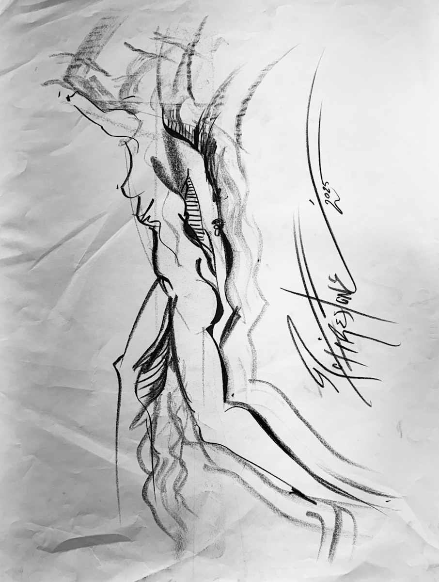 Nude Sketch No.1 by Robbi Firestone 