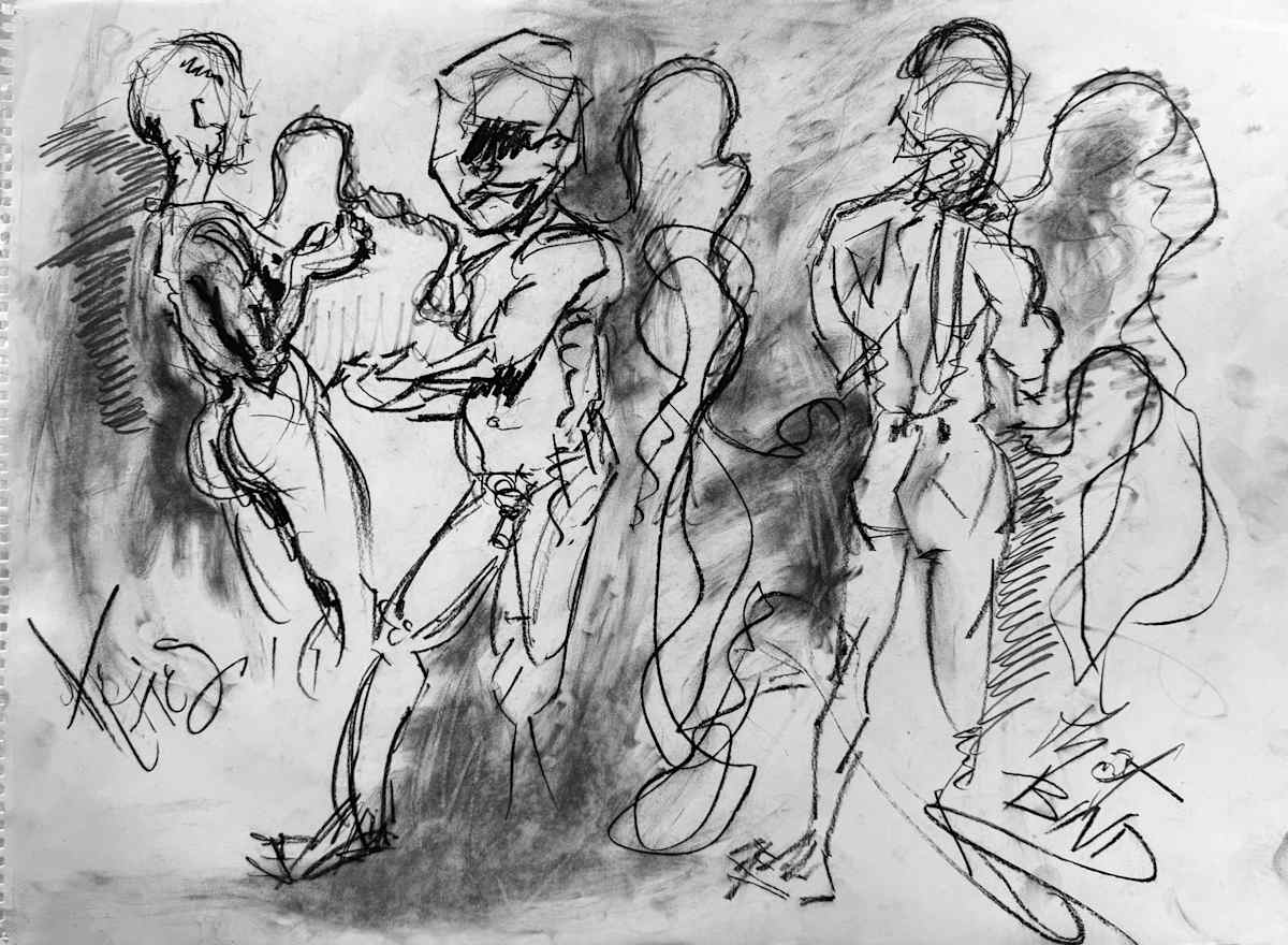 Nude Sketch No.4 by Robbi Firestone 