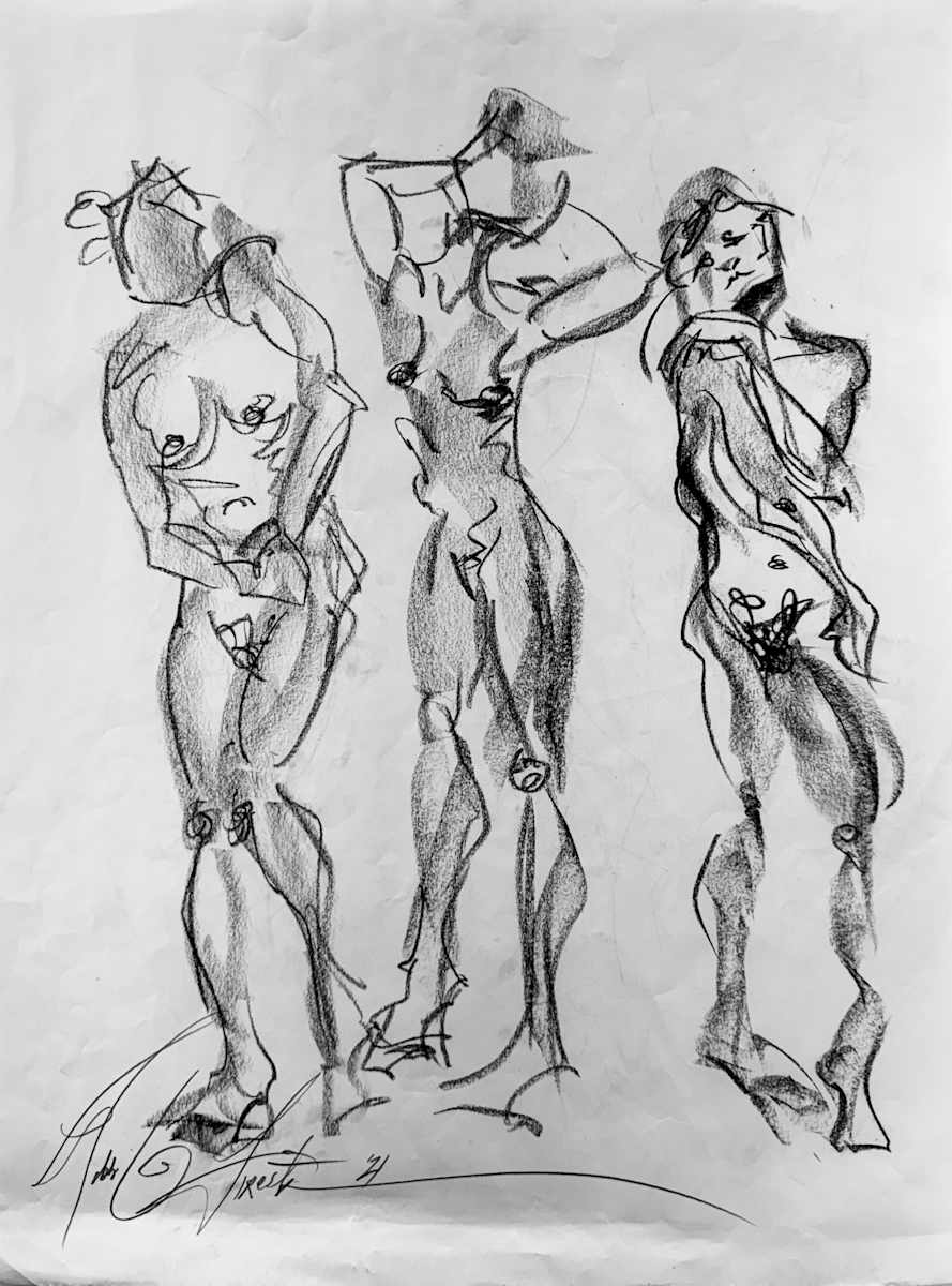 Nude Sketch No.8 by Robbi Firestone 