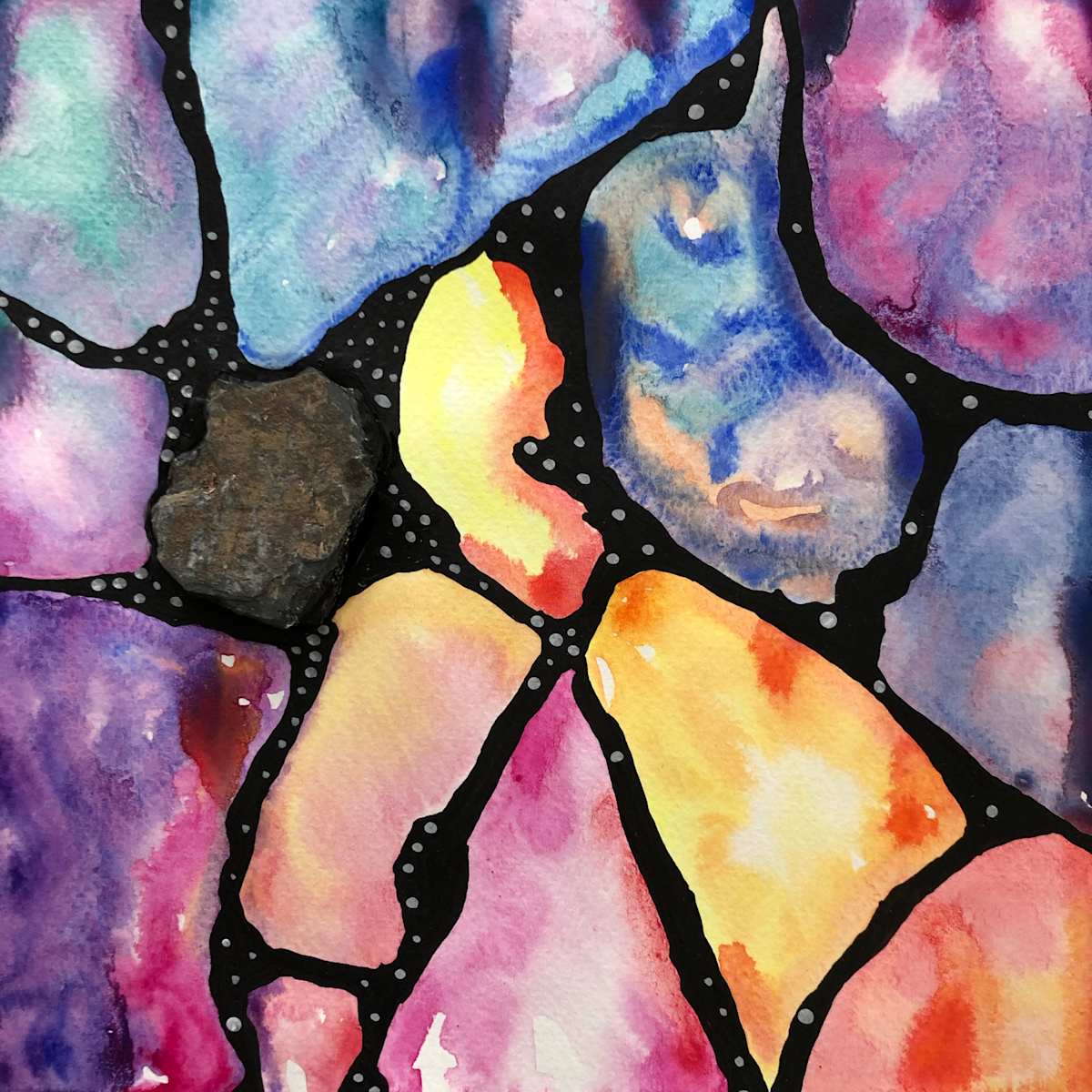Geologic Abstract with Rock by Betsy Horn, Image 1.