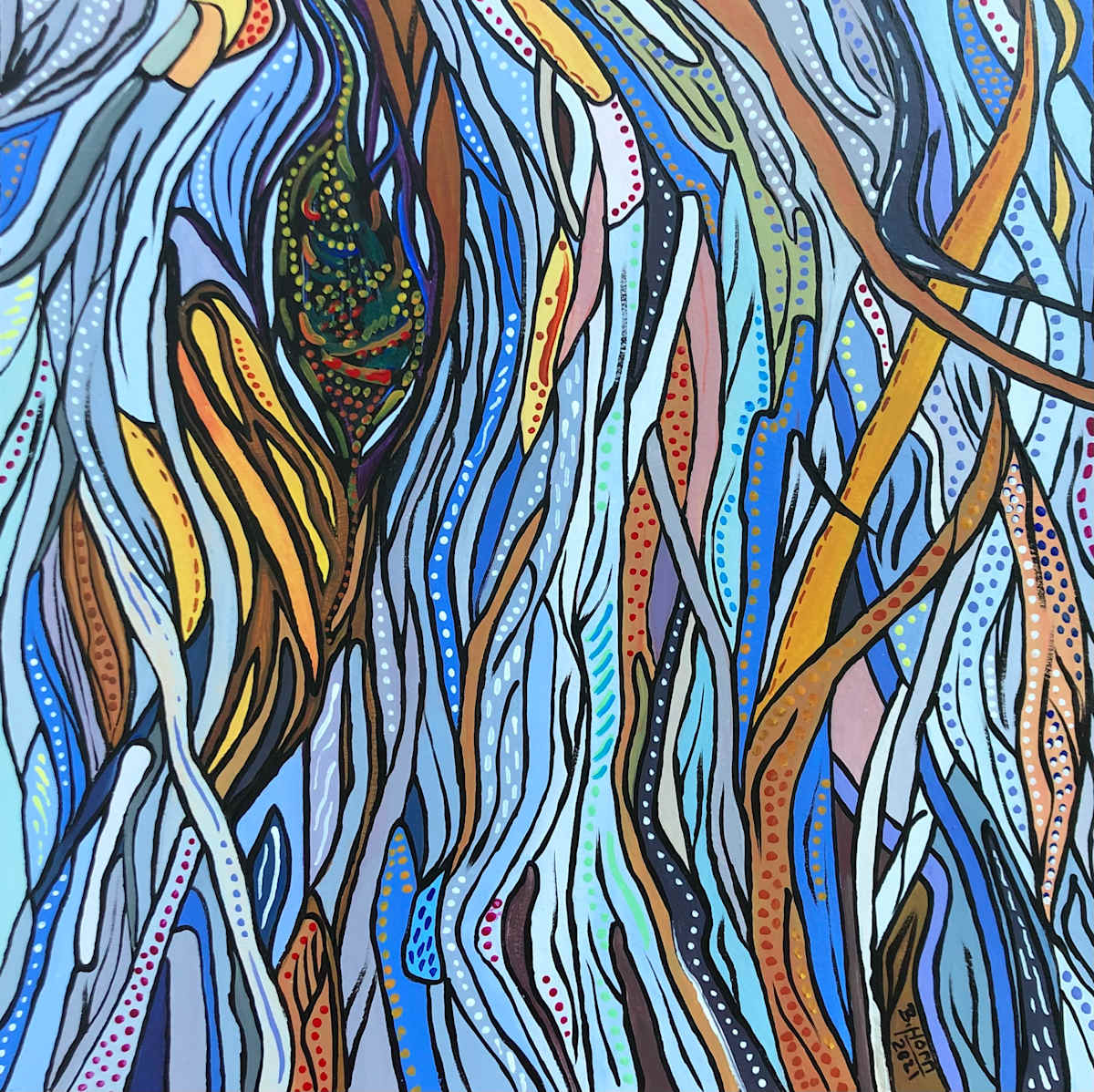 Webs (Rocky Mountain Juniper) by Betsy Horn  Image: Webs (Rocky Mountain Juniper)