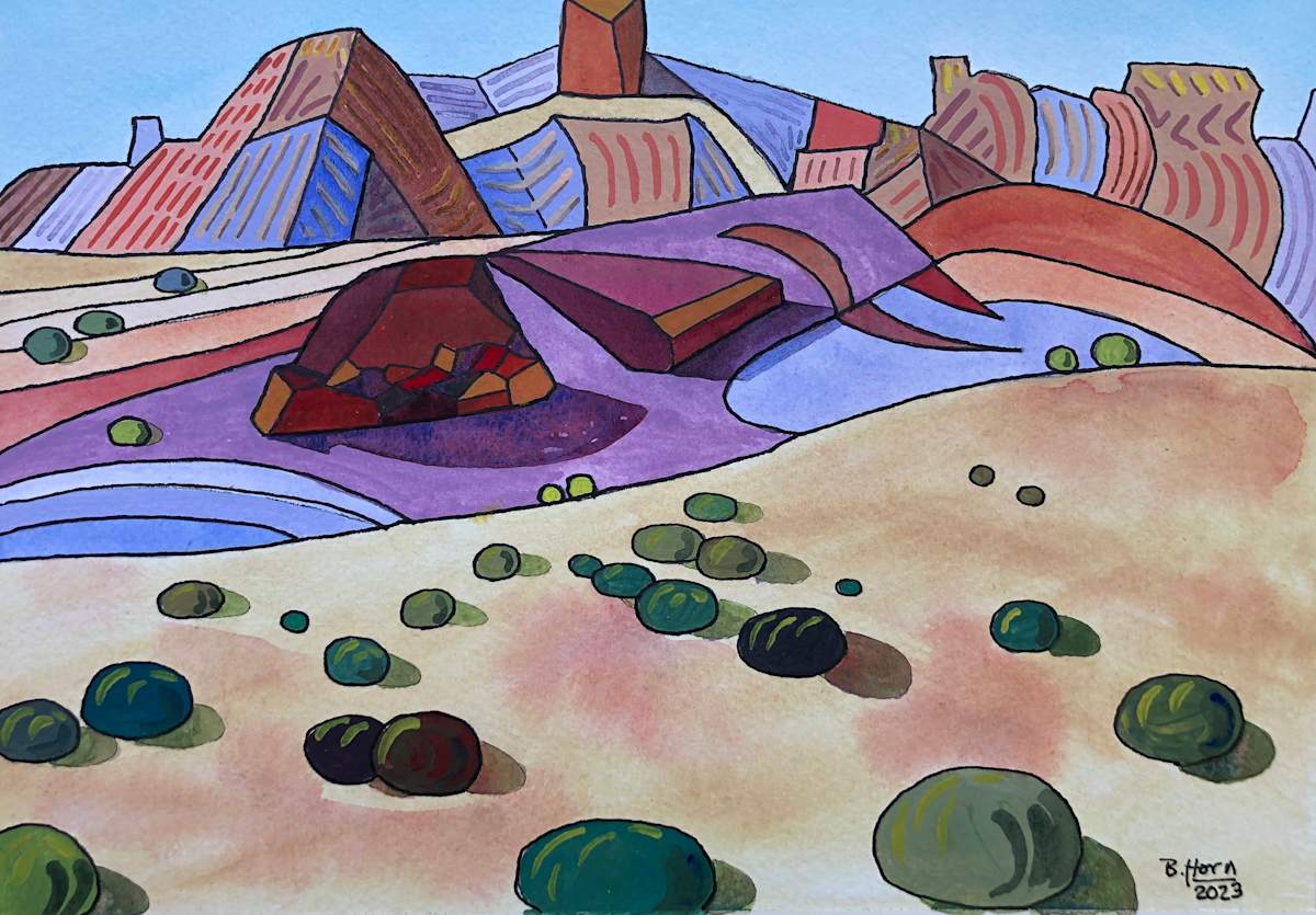 Davis Mountains 1 - Forms by Betsy Horn  Image: Davis Mountains 1 - Forms