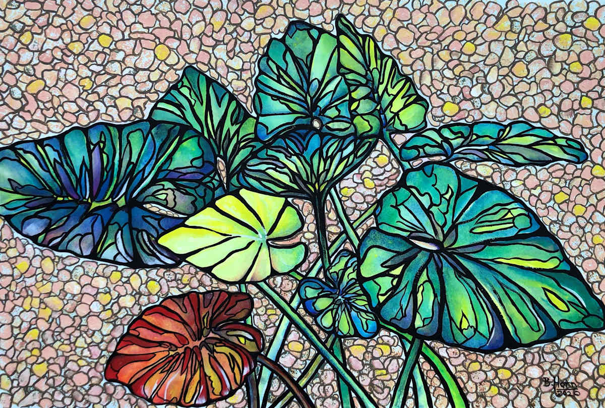 Upright Caladiums by Betsy Horn, Image 1.