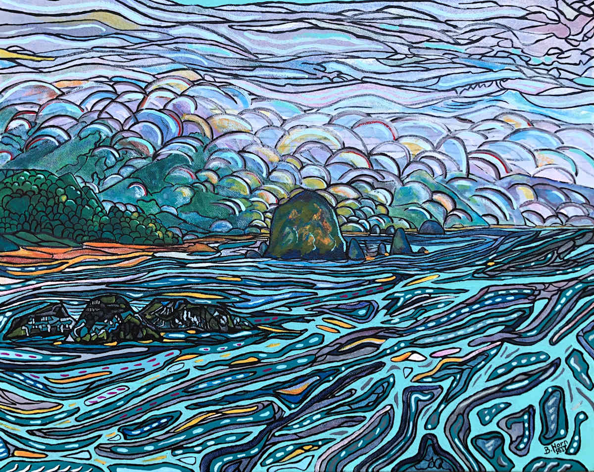 Haystack Rock, Cannon Beach, Oregon by Betsy Horn  Image: Haystack Rock, Cannon Beach, Oregon
