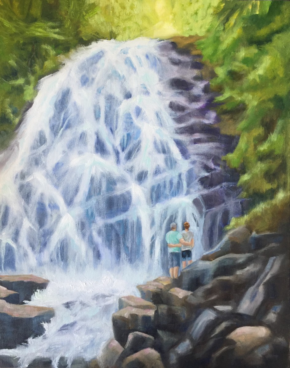 Anniversary Waterfall (16 x 20") by Carrie Lacey Boerio 
