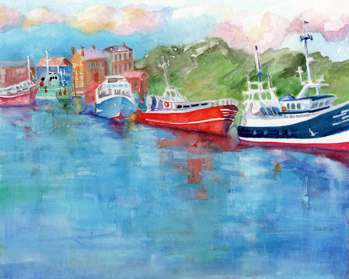 Irish Harbor (8 x 10") by Carrie Lacey Boerio 