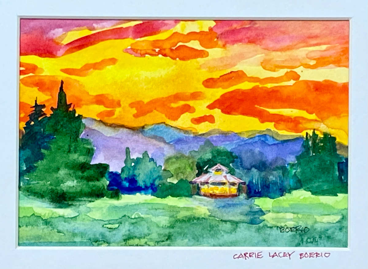 Nemacolin Carousel at Sunset by Carrie Lacey Boerio, Image 1.