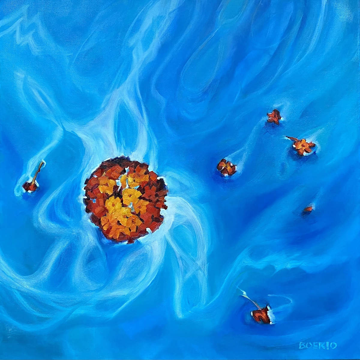 Floating: Nature's Confetti by Carrie Lacey Boerio, Image 1.