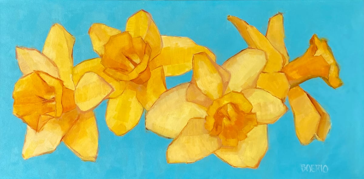 Four Faces of the Daffodil by Carrie Lacey Boerio  Image: © Carrie Lacey Boerio