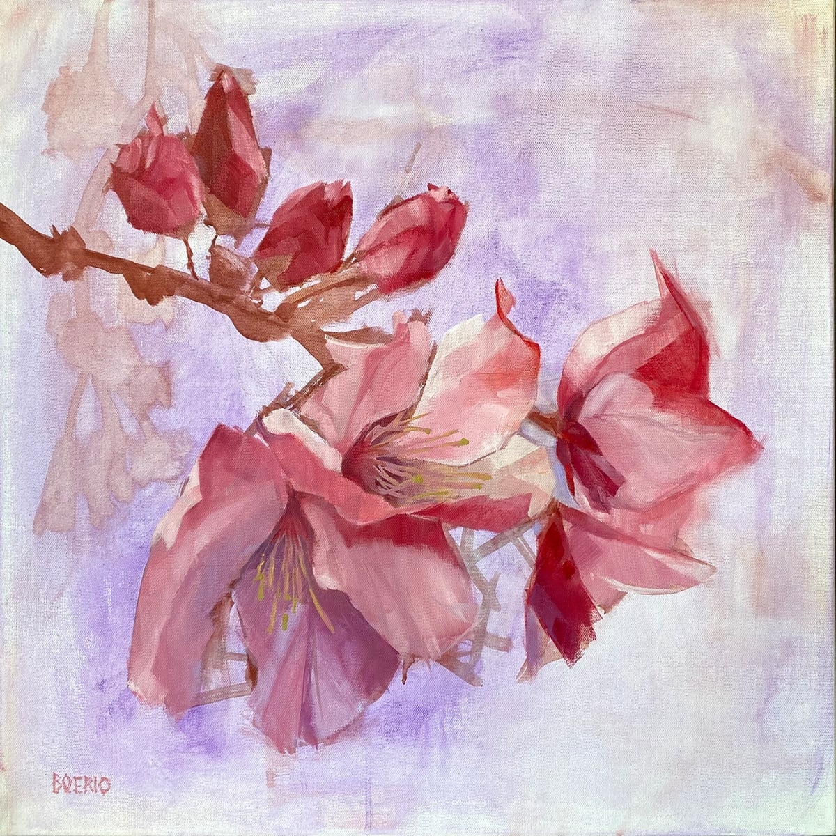 Early Spring Cherry Blossoms by Carrie Lacey Boerio, Image 1.