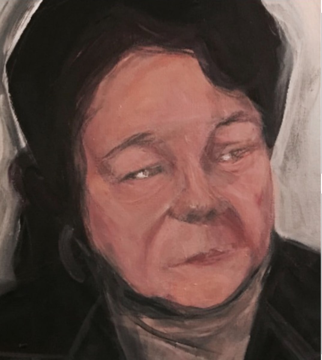 Grandmother Amanda White  acrylic. 2016 by Renee brown 