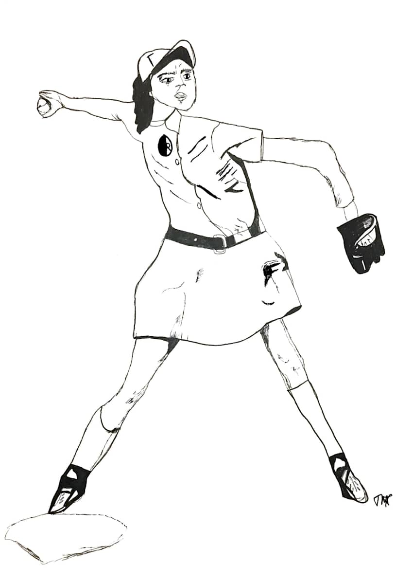 Baseball Woman by BFA Quicksand 
