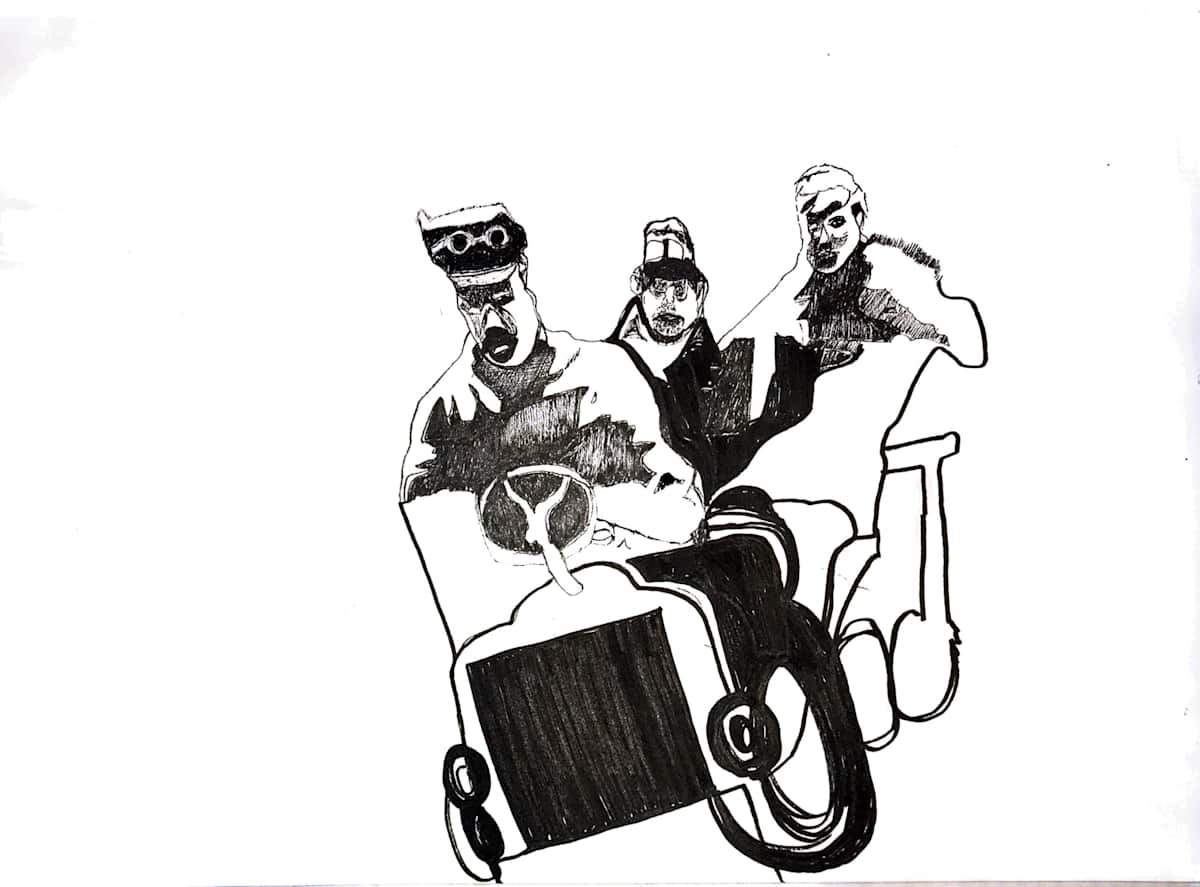 Three Men In A Truck by BFA Quicksand, Image 7.