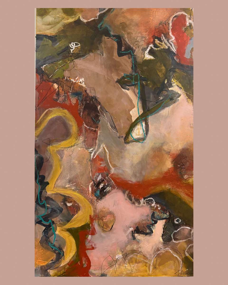 Buried Transformation by Allyson Hardy Art  Image: 

"Buried Transformation" is a striking abstract expressionist piece that blends muted neutrals with bold earthy tones in a dynamic display of mark-making. Layers of sweeping brushstrokes, delicate marks, and gestural lines create depth and movement, making this artwork both grounding and expressive. A true statement piece, it brings raw energy and sophistication to any space.



