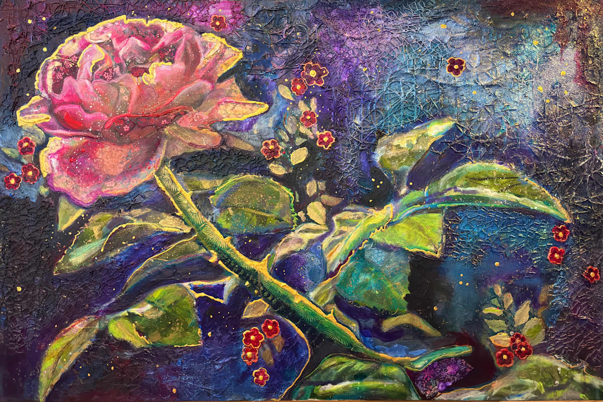 Cosmic Rose by karen Arthurs 