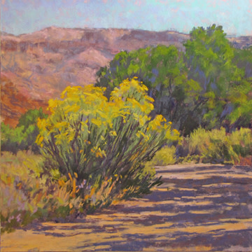 Chamisa and Shadowed Road by Lee McVey 