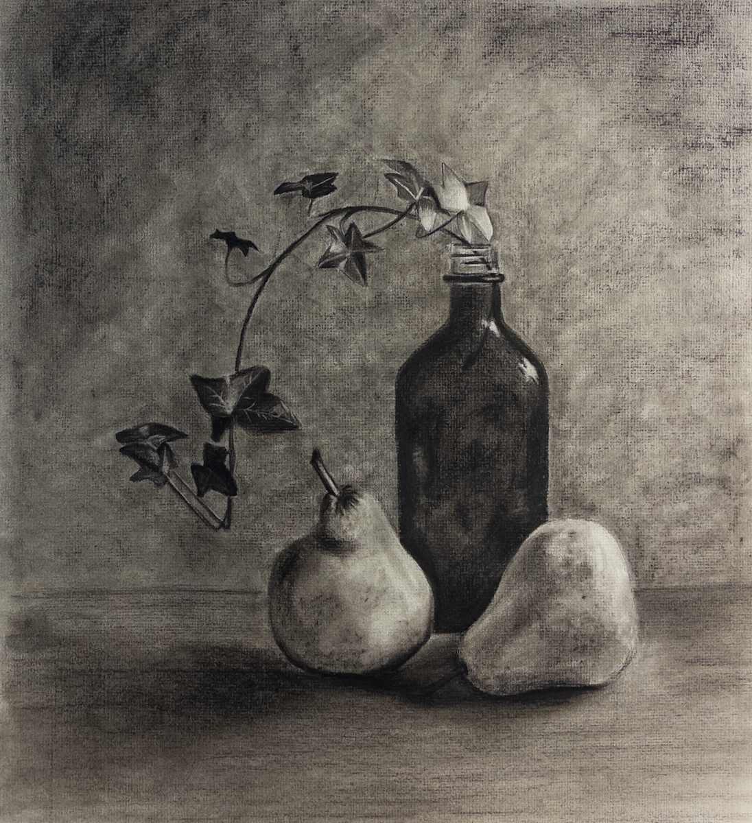 Shades of Simplicity by Katheryn Anne  Image: Charcoal on charcoal paper