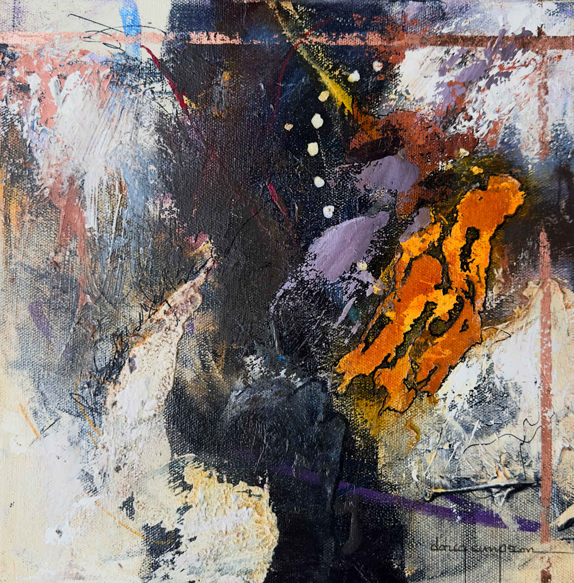 Touch of Rust by Abstract Art by Doug Simpson 