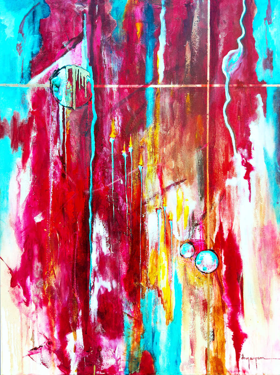 Fire and Ice by Abstract Art by Doug Simpson, Image 1.