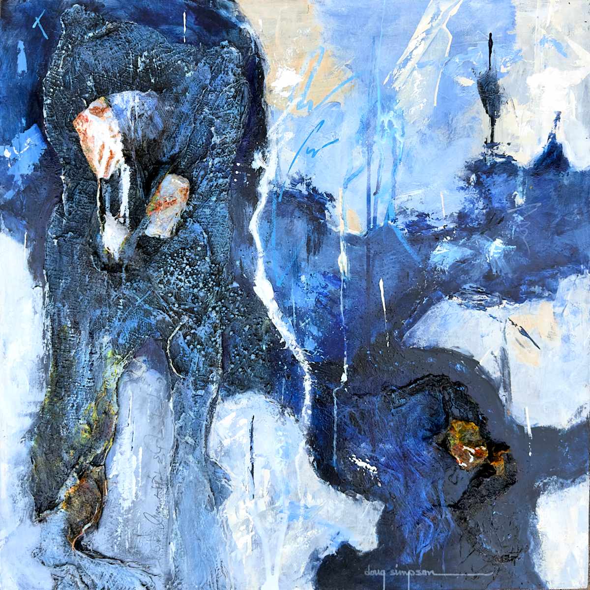 Rusty Stones by Doug Simpson Fine Art 