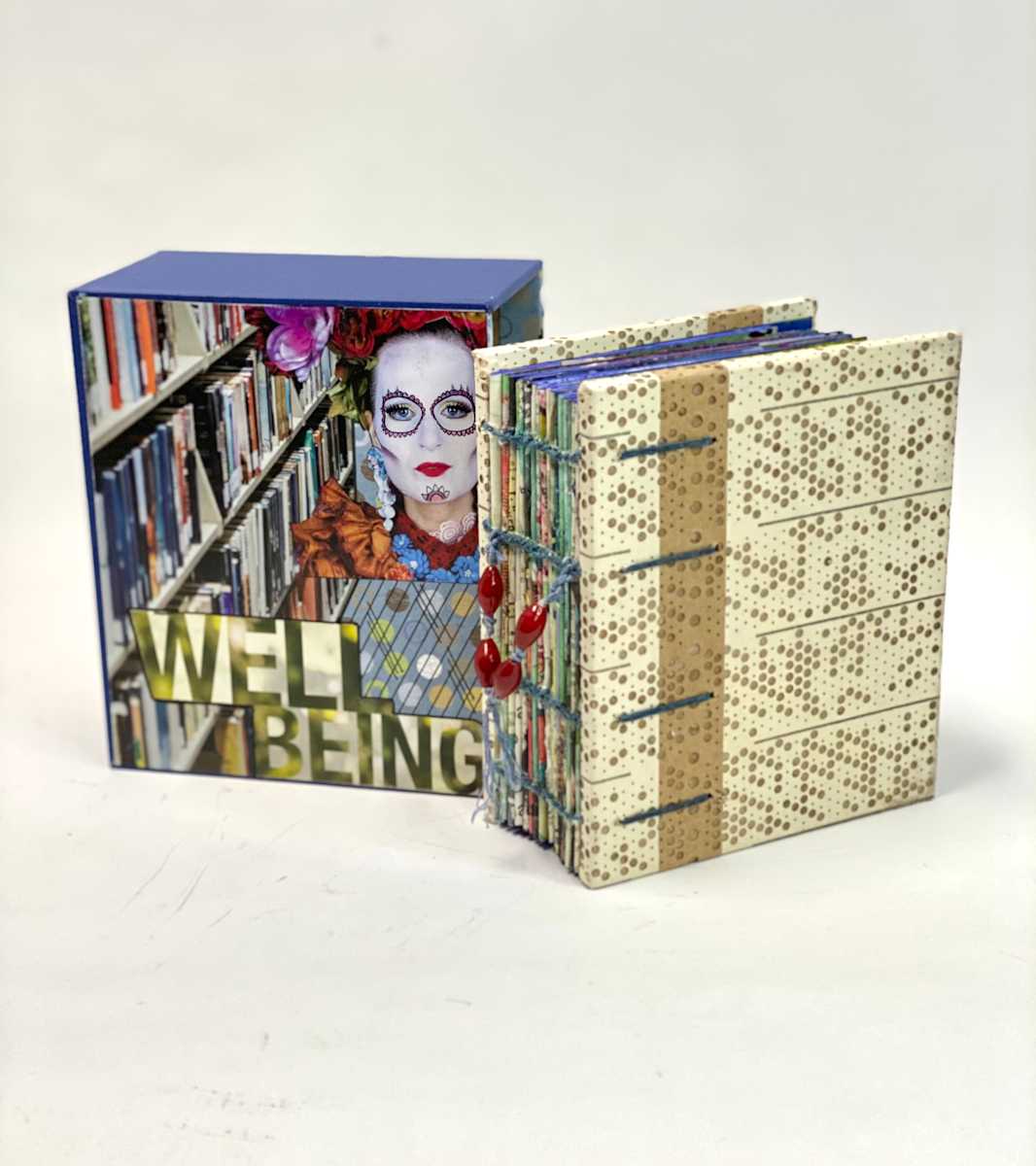Collaged Book w/Slip Case by Janet Hickey, Image 1.