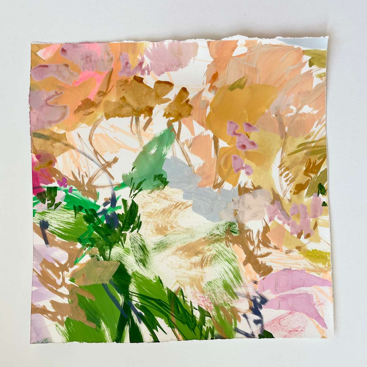 Apricot Dahlias by Gretchen Warsen 