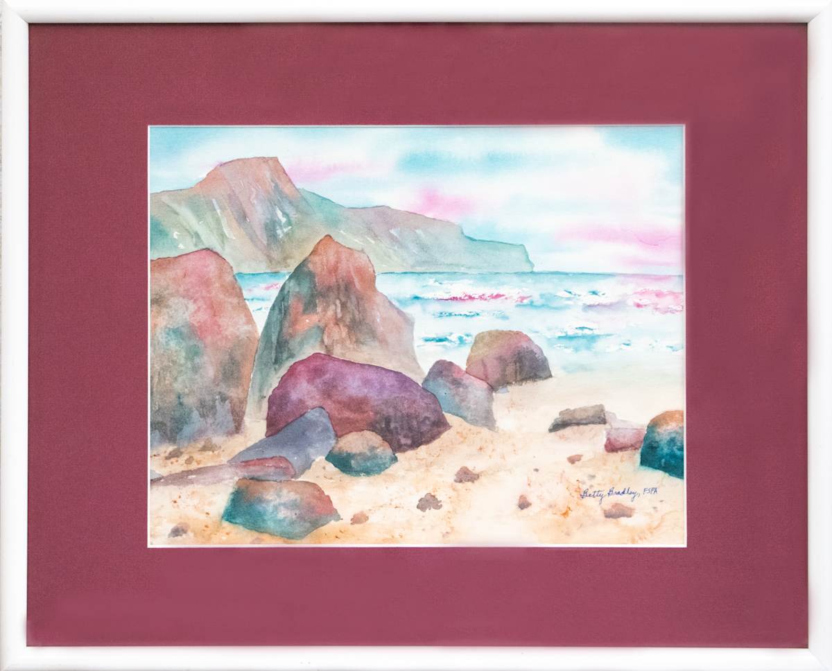 Beach with Purple by Betty Bradley, FSPA, Image 1.