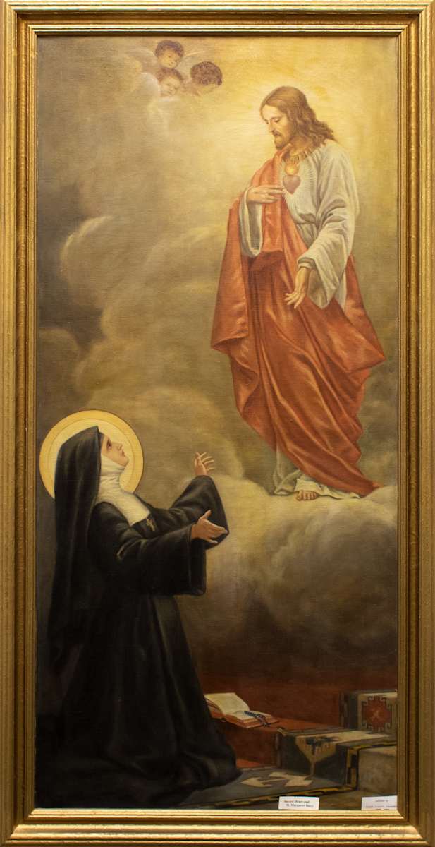 Sacred Heart and St. Margaret Mary by Claretta Fornefeld, FSPA, Image 1.