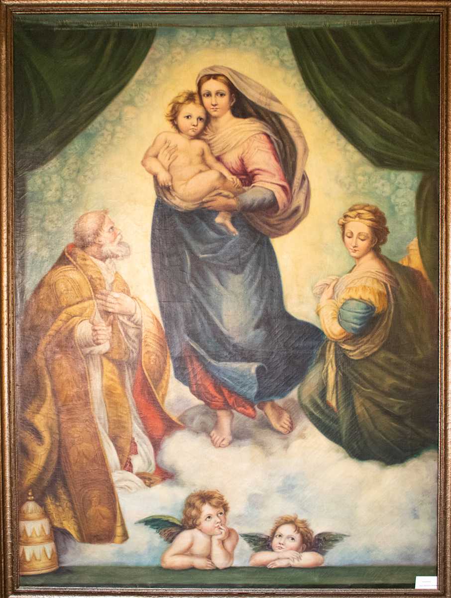 Sistine Madonna,  Leonardo da Vinci Copy by Marietta Hackner, FSPA 