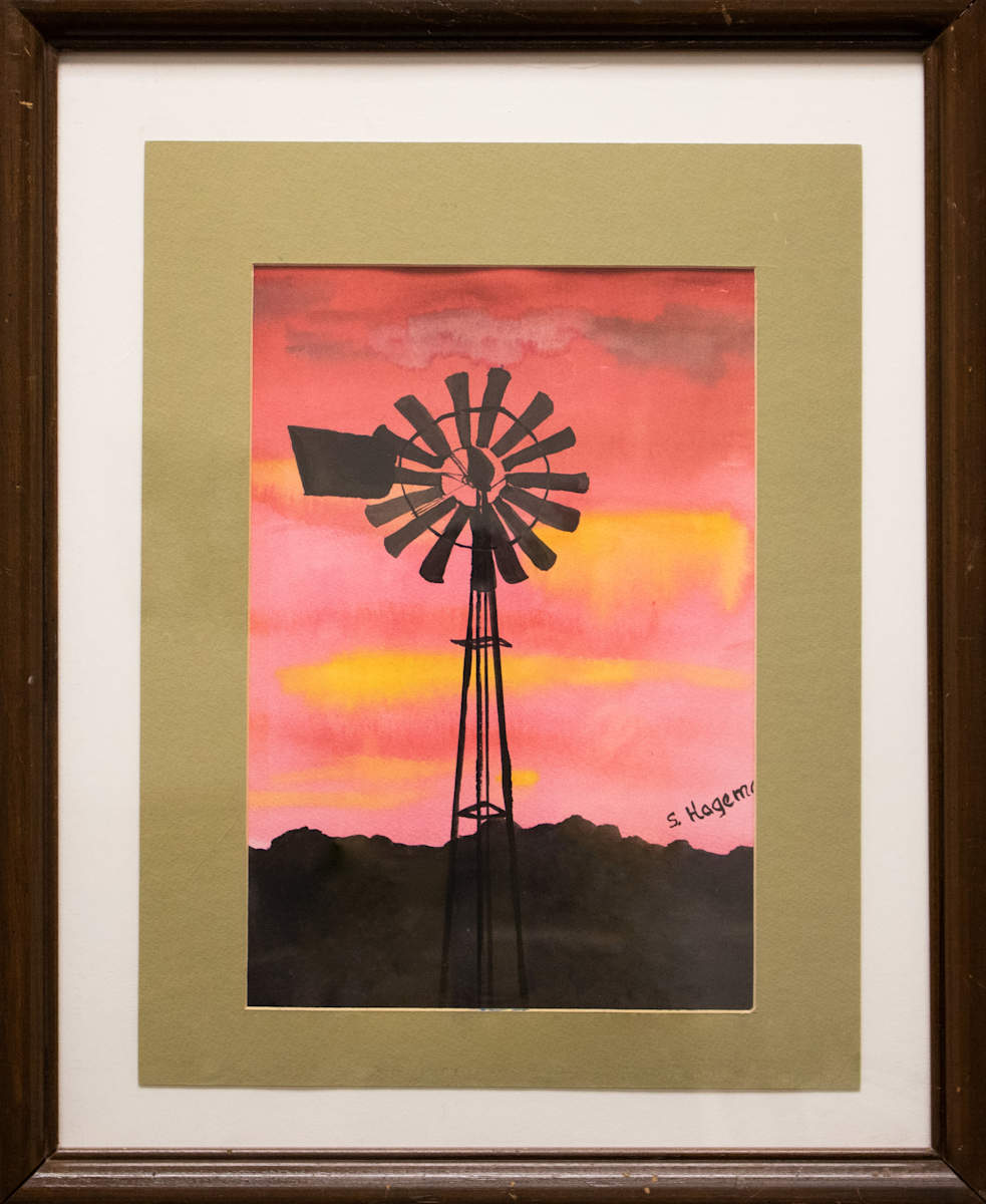 Windmill at Sunset by Marie Hagman, FSPA, Image 1.