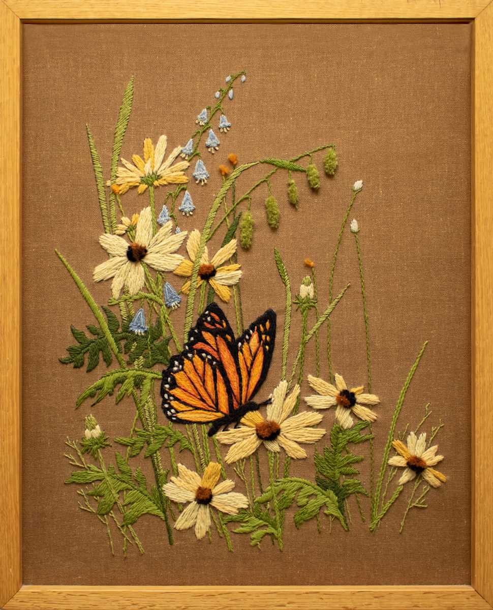 Monarch and Flowers by Sibylla Kreibich, FSPA 