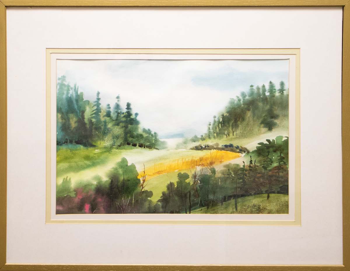 Pastoral Green Landscape by Margaret Ann Schlosser, FSPA 