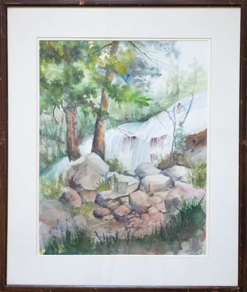 Waterfall in Forest by Margaret Ann Schlosser, FSPA 