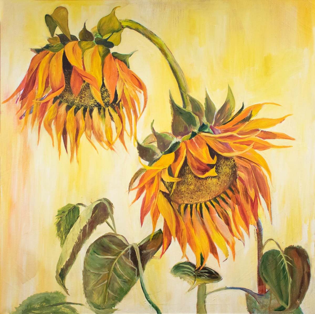 Large Sunflowers by Margaret Ann Schlosser, FSPA 