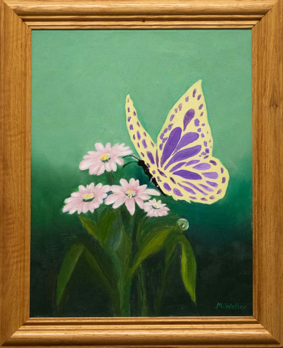 Butterfly with Flowers by Marie Weller, FSPA, Image 1.