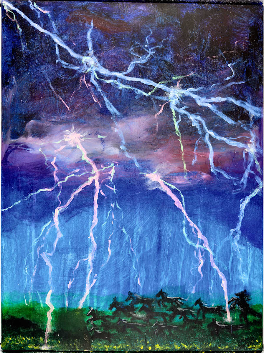 Thunder and Lightning by SUSANA K. MARSCH  Image: Where lightning cracks the sky and wild hearts thunder across the earth.
