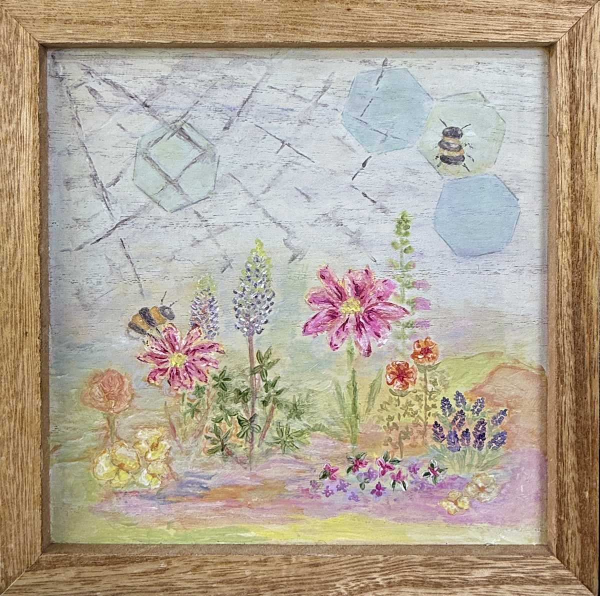 Garden Webs & Bees by Karin Faris Hills, Image 1.